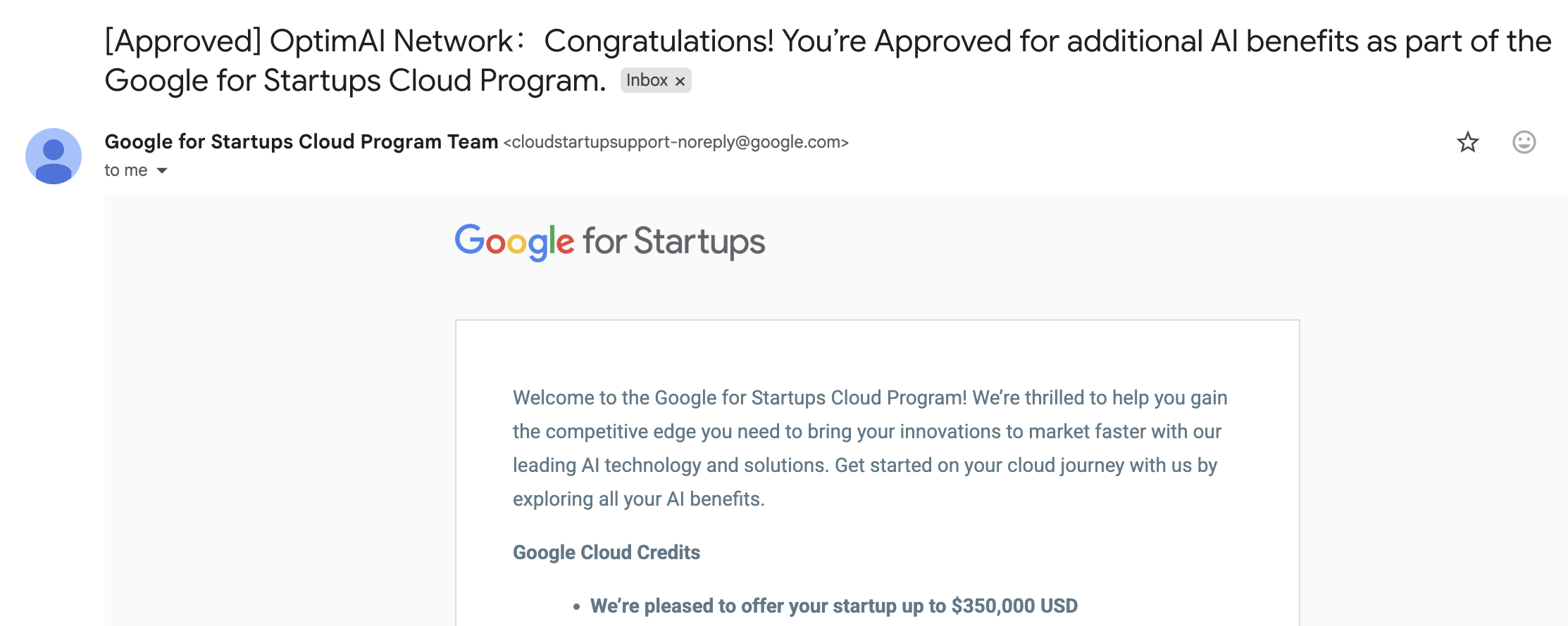 OptimAI Secures Support from Google for Startups Cloud Program - image 1